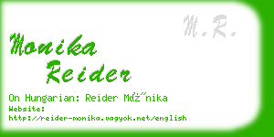 monika reider business card